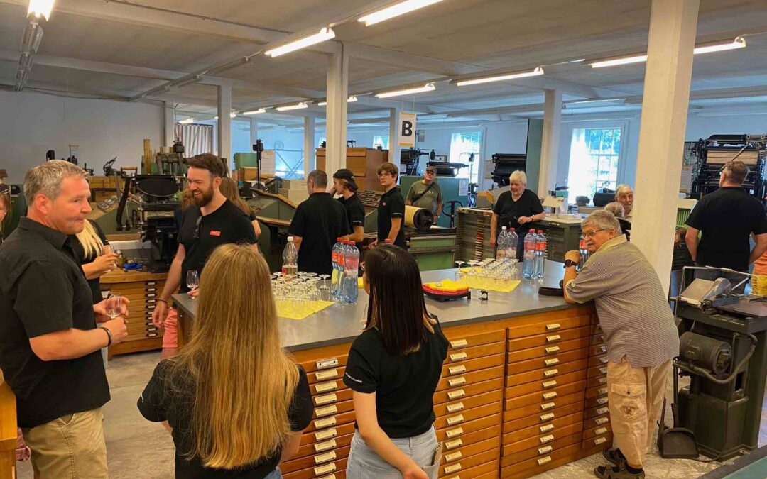 Schriftgespräch im Typorama in Bischofszell und Besuch der Stiftsbibliothek in St. Gallen